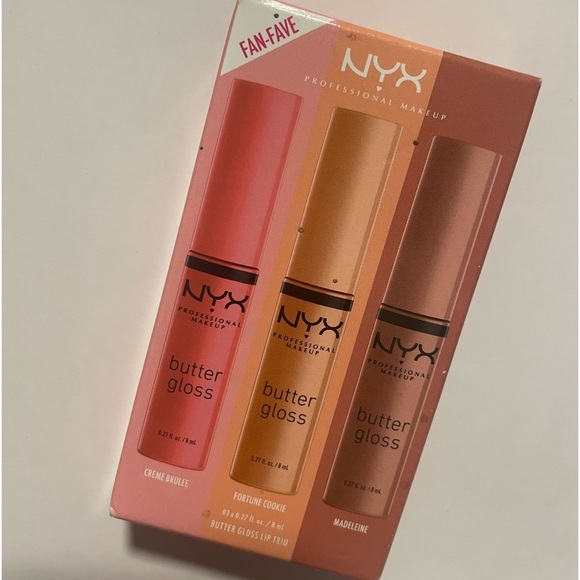 NYX Other - NYX BUTTER GLOSS SET TRIO